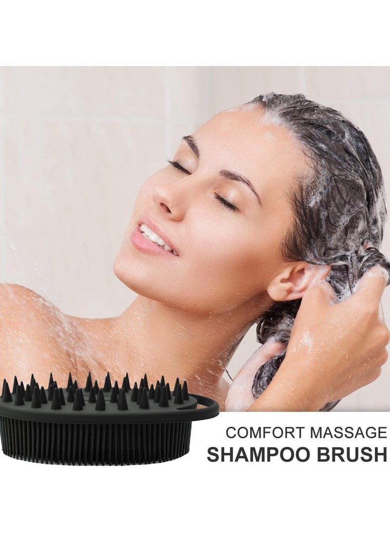 عام حمام وشامبو فرشاة للجسم سيليكون التقشير جهاز تنظيف الجسم للاستخدام في دش قسط سيليكون اللوف رئيس الغسيل فروة الرأس مدلك سهلة التنظيف - Image 3