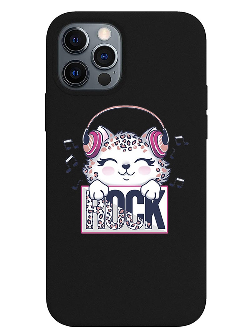 Theodor Protective Slim Fit Case Liquid Silicone Cover with Full Body Protection Anti-Scratch Shockproof Case For iPhone 12 Pro Black  - FORZA120 Dubai white - Image 1