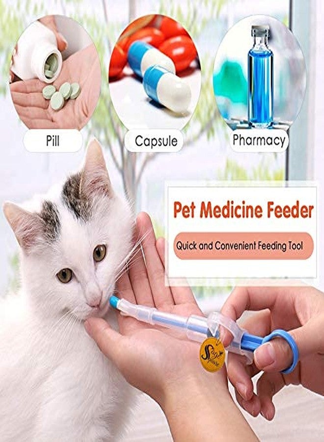 Sage Square Nursing Milk Feeding Tablet Pill Feeding Kit Syringe for Food, Water, Medicine Cats & Dogs, Puppy & Kitten Small Pets (Green) - Image 4