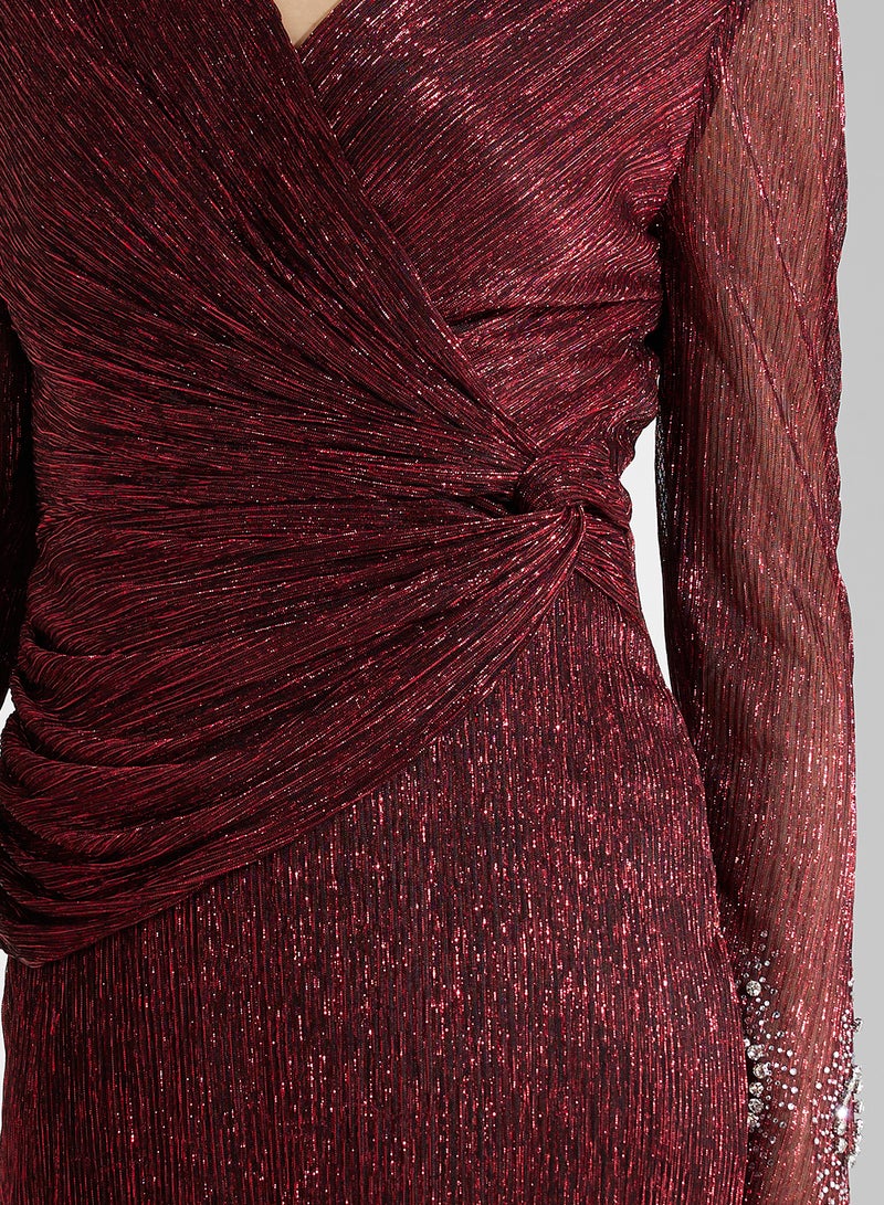 Namshi x Glittering Evening Gown Dress - Image 4