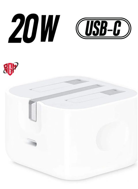 IPhone Fast Charger [MFi Certified] 20W USB C Power Adapter Fast Charger with 3ft Cable Compatible with IPhone 13/13 Pro/ 12 Pro/12 Mini/ 11/11 Pro/XS/Max/XR/X/8 Plus/SE 2020, IPod, IPad Mini Pro