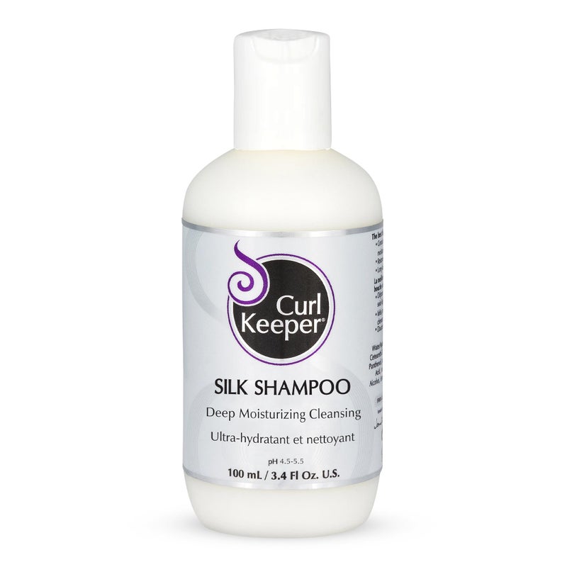 Curl Keeper Silk Shampoo for Curly Hair, 3.8 Fl Oz - Deep Moisturizing & Cleansing Daily Hair Shampoo with Silk Amino Acids for All Curl Types - Water Based & Sulfate Free Shampoo for Men & Women - Image 1