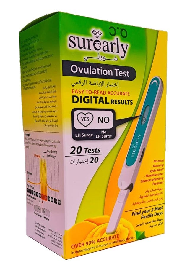 Surearly Surearly Digital Ovulation Test (20 Tests )  - Image 2