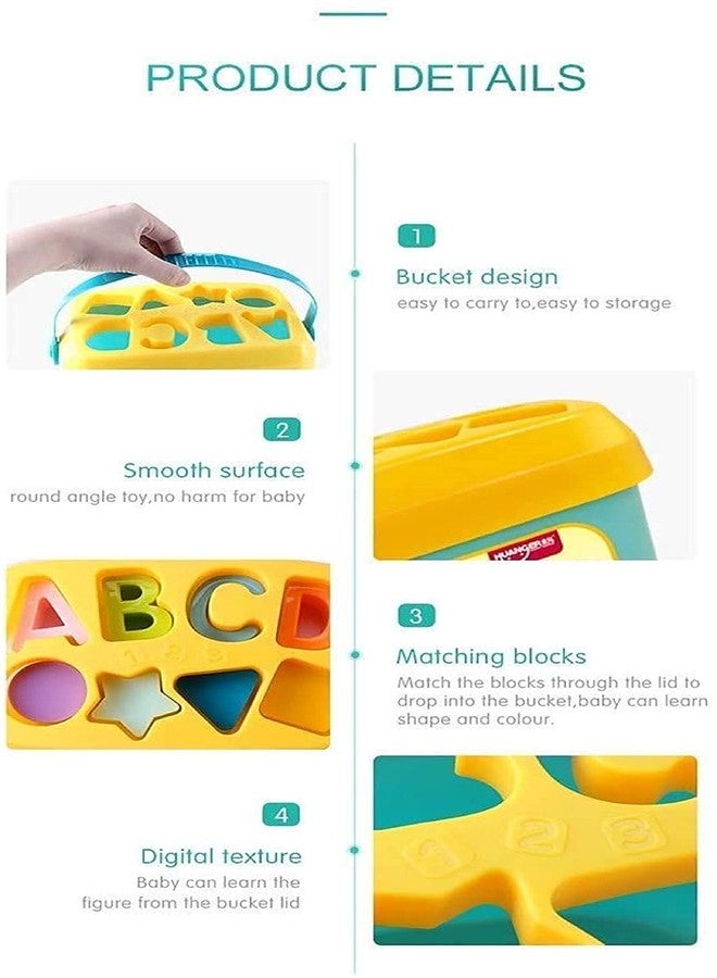 NEXT ANGLE STOREMART Baby First's Block Shape, Sorter, Colors,Baby and Toddler, ABCD Shape, Toys for 1 Year Old Girl - Image 5