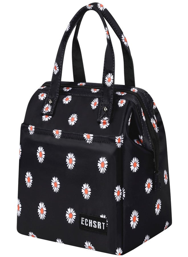 ECHSRT Large Insulated Lunch Bag for Women Men Leakproof Cooler Lunch Tote Bags for Work Travel Adult Thermal Lunchbox for Office -10L Daisy Print - Image 1