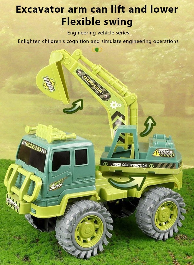 Large scale simulation engineering vehicle crane，building toys, inertia engineering truck toy cars,Truck Toys Transport Car Carrier Truck Toys Car Playset Toys For Kids ，The toy car that can slide i - Image 3