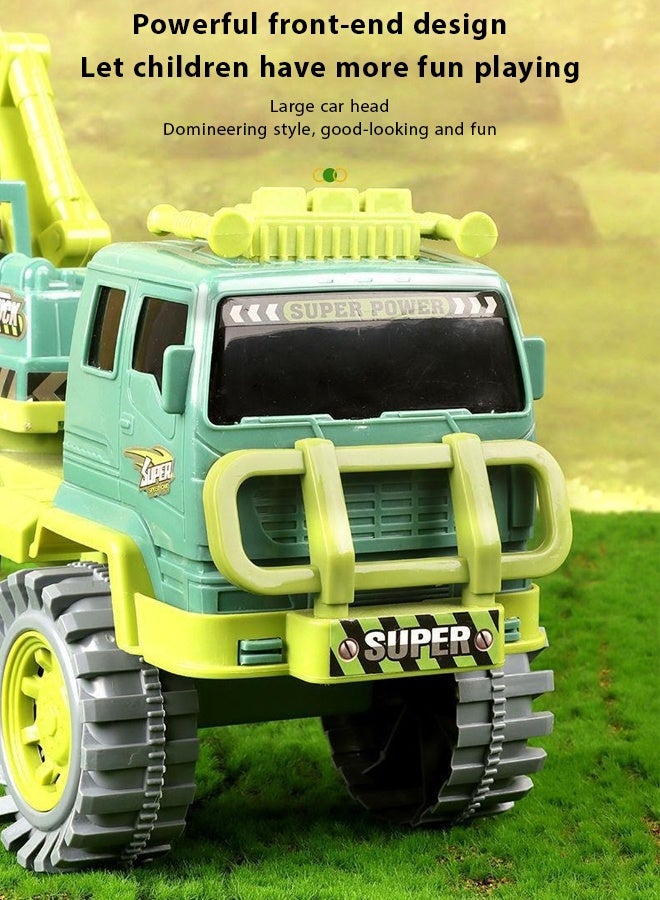 Large scale simulation engineering vehicle crane，building toys, inertia engineering truck toy cars,Truck Toys Transport Car Carrier Truck Toys Car Playset Toys For Kids ，The toy car that can slide i - Image 5