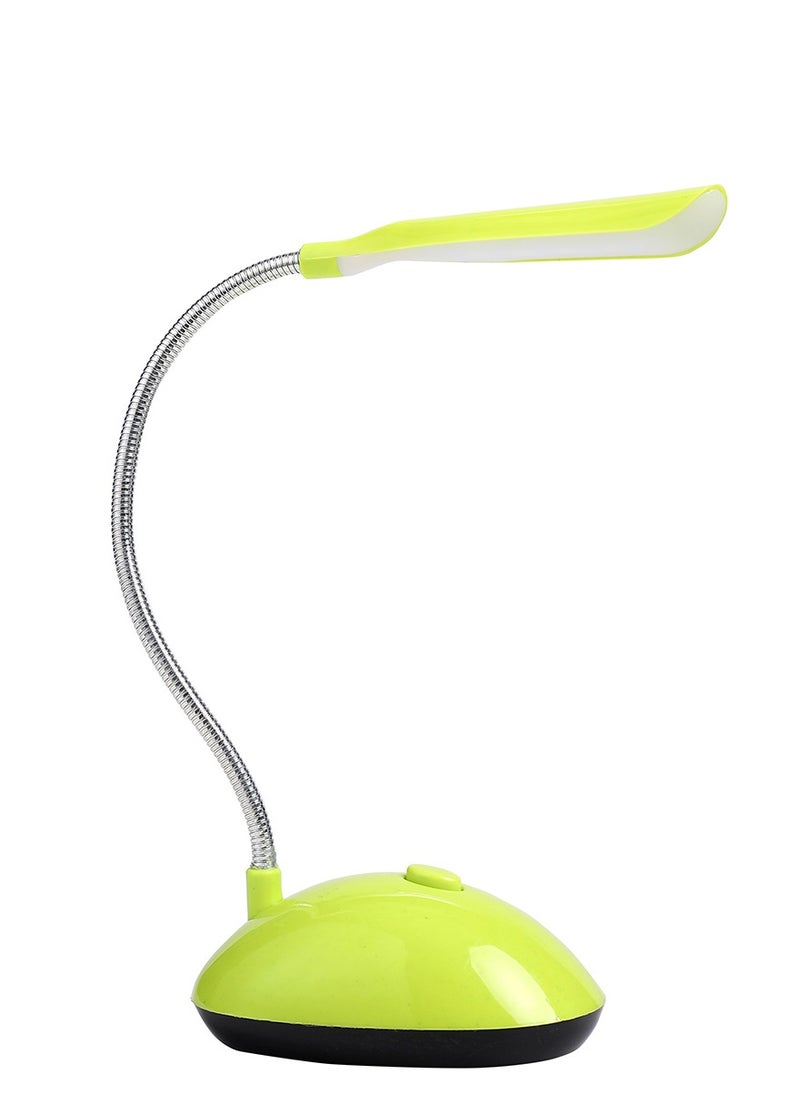 LAWAZIM - Extendable Mini Desk Lamp-Green- Portable Flexible Adjustable Arm Compact Battery Eye-caring LED Table Lamp for Reading Study Task Kids Children in Dorm Room Home Office Bedside on Nightstands - Image 1