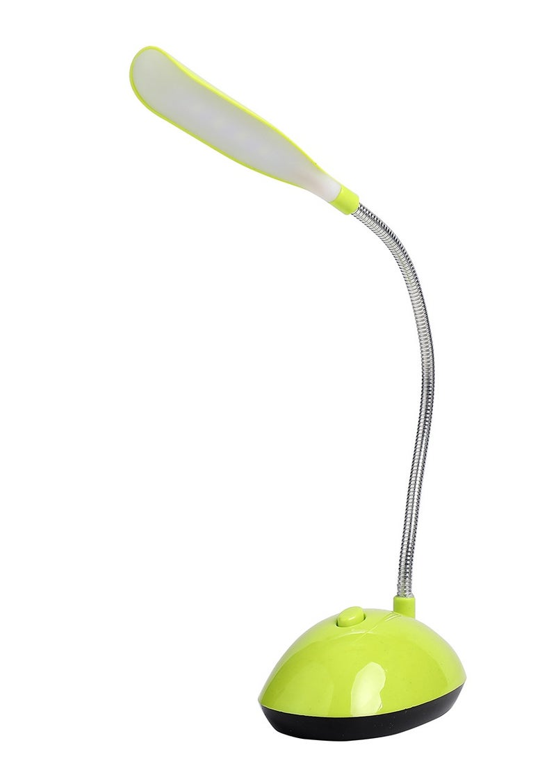LAWAZIM - Extendable Mini Desk Lamp-Green- Portable Flexible Adjustable Arm Compact Battery Eye-caring LED Table Lamp for Reading Study Task Kids Children in Dorm Room Home Office Bedside on Nightstands - Image 1