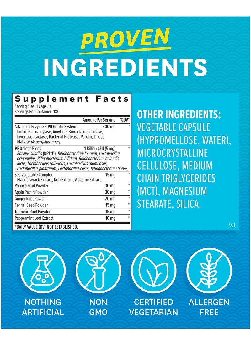 Zenwise - Health Digestive Enzymes Plus Prebiotics And Probiotics Supplement 60 Count - Image 1