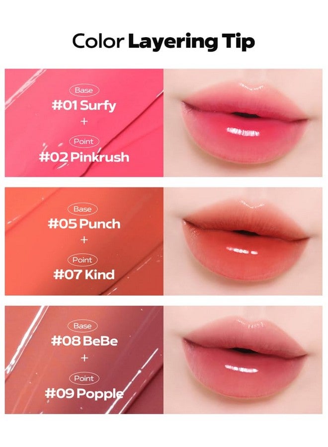 COSNORI Flow Wave Lip Tintvegan Glassy Lip Gloss Lightweight & Longlasting Plantderived Oil Moisturizer (01 Surfy) - Image 5