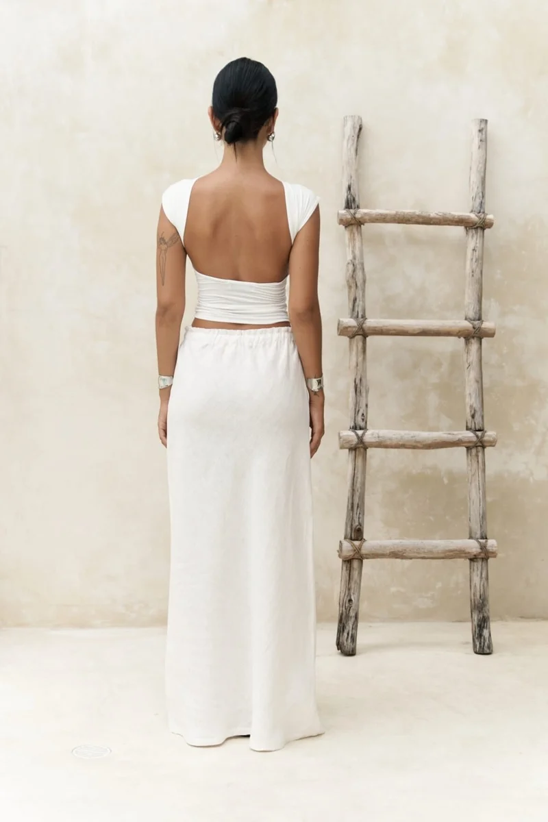 Bohemai Dolly Laced White Skirt