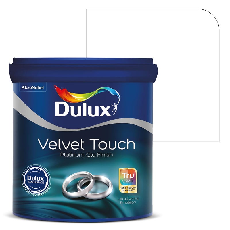 Dulux Platinum Glo Super Premium Interior Emulsion Paint For Walls With 6 Years Warranty| Rich Matte Finish | Dirt & Dust Resistant | Smooth Colors, White(4 Litre,White) - Image 5