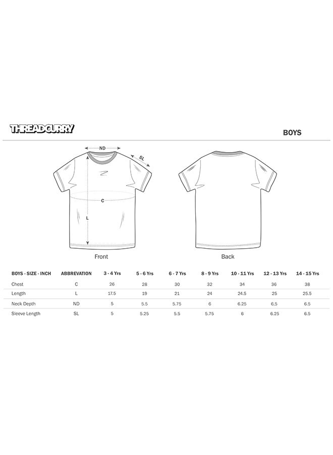 THREADCURRY Dinodent Fun Comic Cotton Graphic Printed Tshirt for Boys - Image 4