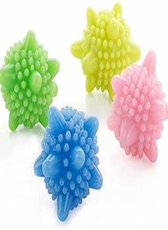 Generic Washer Balls, Eco-friendly Dryer Balls 4 Pcs, Laundry Scrubbing Balls Tangle-Free, Solid Colorful Laundry Washing Balls Enhance Your Machine Cleaning Power, Lint Catcher for Washing Machine (8) 