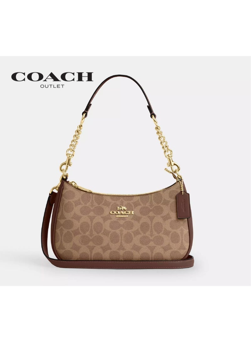 coachoutlet coach classic logo TERI shoulder bag, crossbody bag, handbag - Image 1
