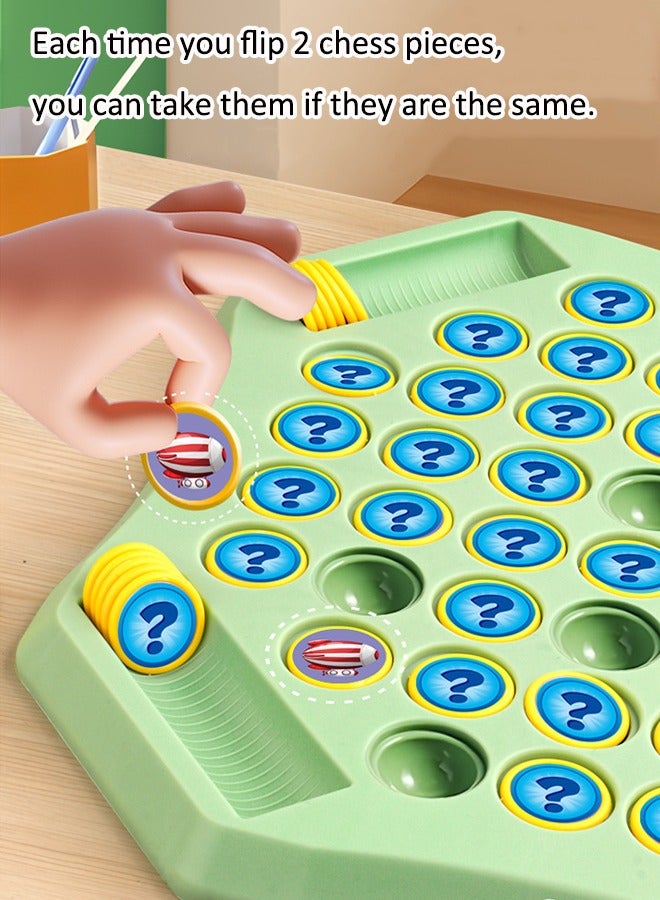 مطابقة لعبة الشطرنج القضاء على لعبة الشطرنج لغز لعبة المجلس ذاكرة الأطفال الشطرنج سطح المكتب لعبة الذاكرة التدريب التفاعل بين الوالدين والطفل نوعين من اللعب - Image 5