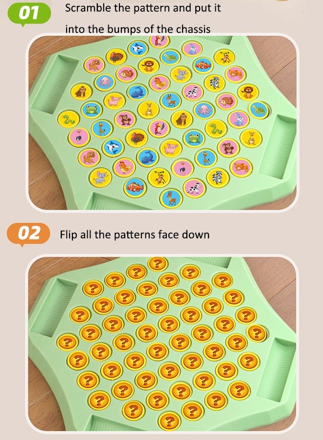 مطابقة لعبة الشطرنج القضاء على لعبة الشطرنج لغز لعبة المجلس ذاكرة الأطفال الشطرنج سطح المكتب لعبة الذاكرة التدريب التفاعل بين الوالدين والطفل نوعين من اللعب - Image 3