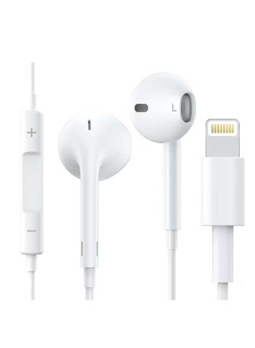 thecapybarastore Thecapybarastore Earbuds With Lightning Connector Earphones Wired Stereo Sound Earbuds With Microphone And Volume Control Compatible With iPhone Z876ED9DFCB95B6650E41Z