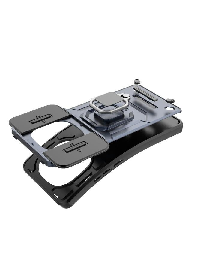 S-TOP Case For Redmi Note 14 Pro 4G Global Sliding Camshield TPU + PC Shockproof Phone Case with Holder - Image 5