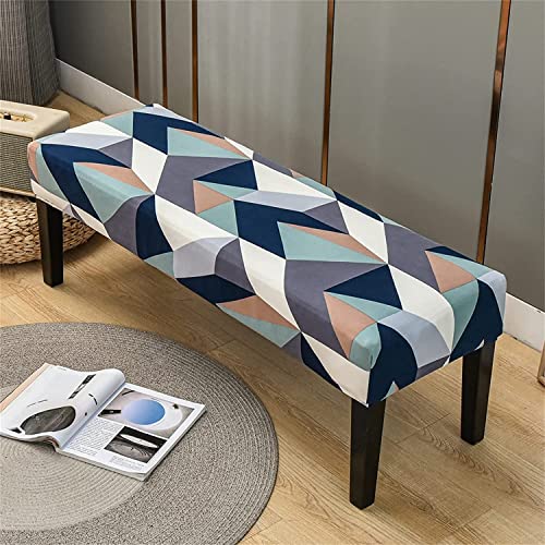 Street27® Printed High Stretch Bench Seat Cushion Slipcovers Washable Removeable Rectangular Bench Cover Furniture Protector Dining Chair Slipcovers for Living Room, Bedroom, Kitchen (Pattern21) - Image 2