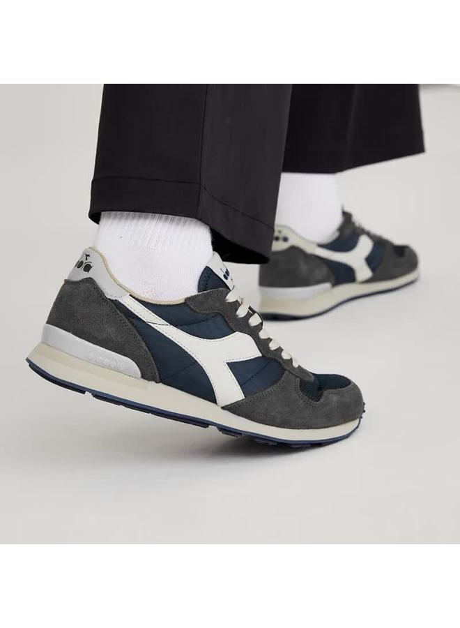 DIADORA أحذية رياضية كاجوال متعددة الاستخدامات من ديادورا بتصميم ريترو، رمادي-بني/أزرق، مقاس 42.5 - Image 1