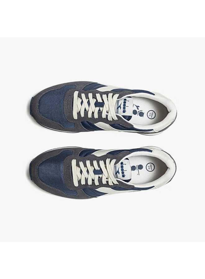 DIADORA أحذية رياضية كاجوال متعددة الاستخدامات من ديادورا بتصميم ريترو، رمادي-بني/أزرق، مقاس 42.5 - Image 3