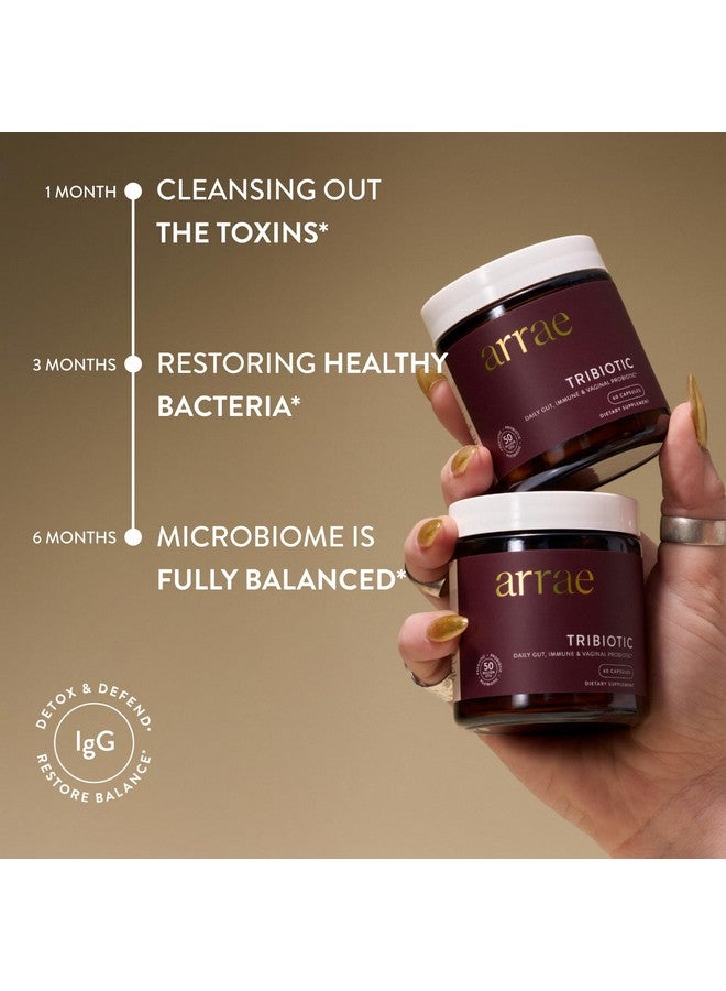 Arrae Tribiotic, Probiotics for Women, Support for Vaginal pH Balance, Gut, Immune, and Feminine Health, Prebiotics, Probiotics, Postbiotics, 60 Count - Image 4