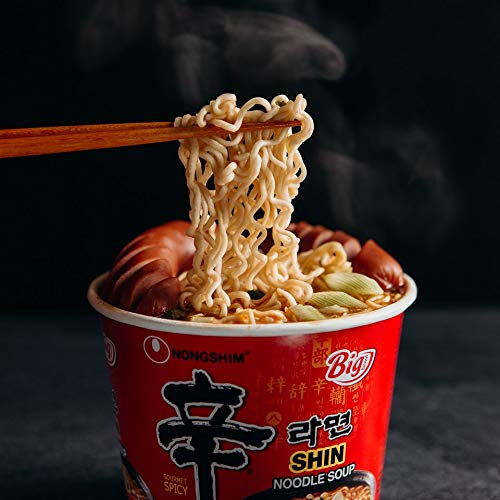 Nongshim Shin Original Ramyun Cup, 2.64 Ounce (Pack of 6) - Image 4