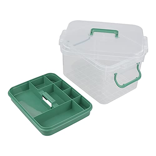 Qskely 1-Pack Clear Storage Box Container, Family First Aid Box Medicine Box Organizer - Image 4