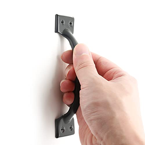 Jersvimc 4 Inch Matte Black Cabinet Handles - 4Pcs Metal Drawer Pulls for Rustic Dresser & Cupboard - Image 5