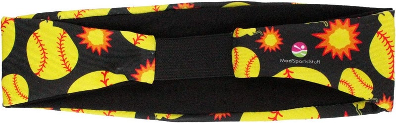 MadSportsStuff رباط رأس بومبر سوفتبول مع شعارات قنابل سوفتبول - Image 3