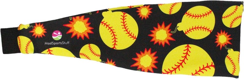 MadSportsStuff رباط رأس بومبر سوفتبول مع شعارات قنابل سوفتبول - Image 2