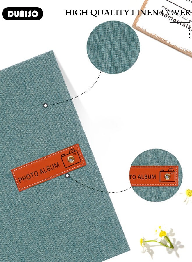 DUNISO 120 Pockets Simple Photo Album for 3-10 Inches Photos Portable Photo Album for Family Wedding Boys Girls - Image 2