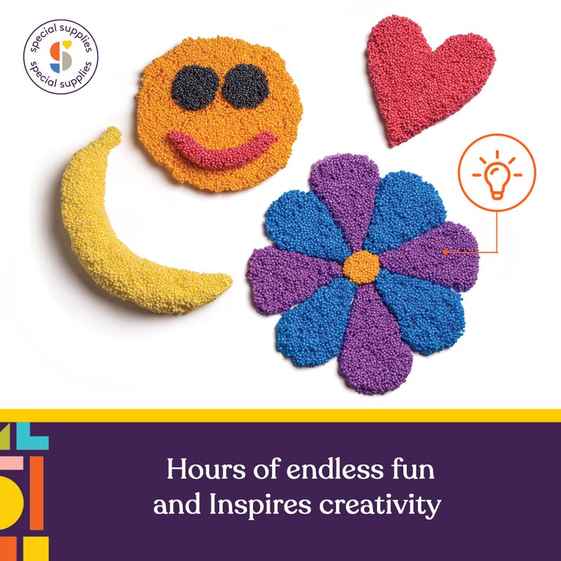 Special Supplies Fun Foam Modeling Foam Beads Play Kit, Childrenâ€™s Educational Clay for Arts Crafts Kindergarten, Preschool Kids Toys Develop Creativity, Motor Skills (10) - Image 2