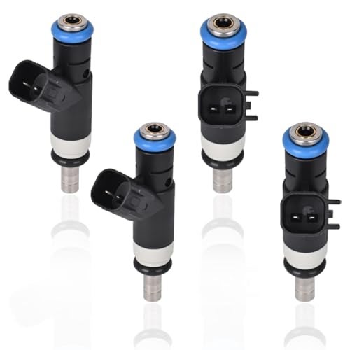 EKLN Set of 4 Fuel Injectors FJ1058 Fit for 20112014 Chrysler 200 Sebring Dodge Avenger Caliber Journey Jeep Compass Patriot 20L 24L L4 Gas Engine 4 Hole Replaces OE 04891577AC - Image 1