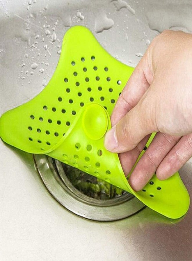 Koniry Star Bathroom Sink Drain Filter Hair Catcher Bath Plug Plunger Sink Filter Coater - Image 2