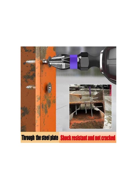 D1 Anti-Slip And Shock-Proof Bits With Screwdriver Bits, D1 Impact Driver Bit Set, High Hardness PH2 Magnetic Drill Bit for Cross Screwdriver, Anti-shock Strong Magnetic Non-slip Durable Bit (1PCS)