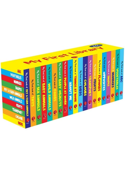 My First Library - Set of 20 Books (Box set) - Kids Learning Board books - Children growth and development book