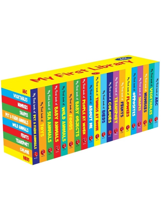 My First Library - Set of 20 Books (Box set) - Kids Learning Board books - Children growth and development book  - Image 1