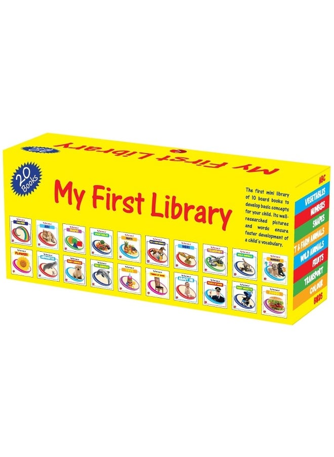 My First Library - Set of 20 Books (Box set) - Kids Learning Board books - Children growth and development book  - Image 2