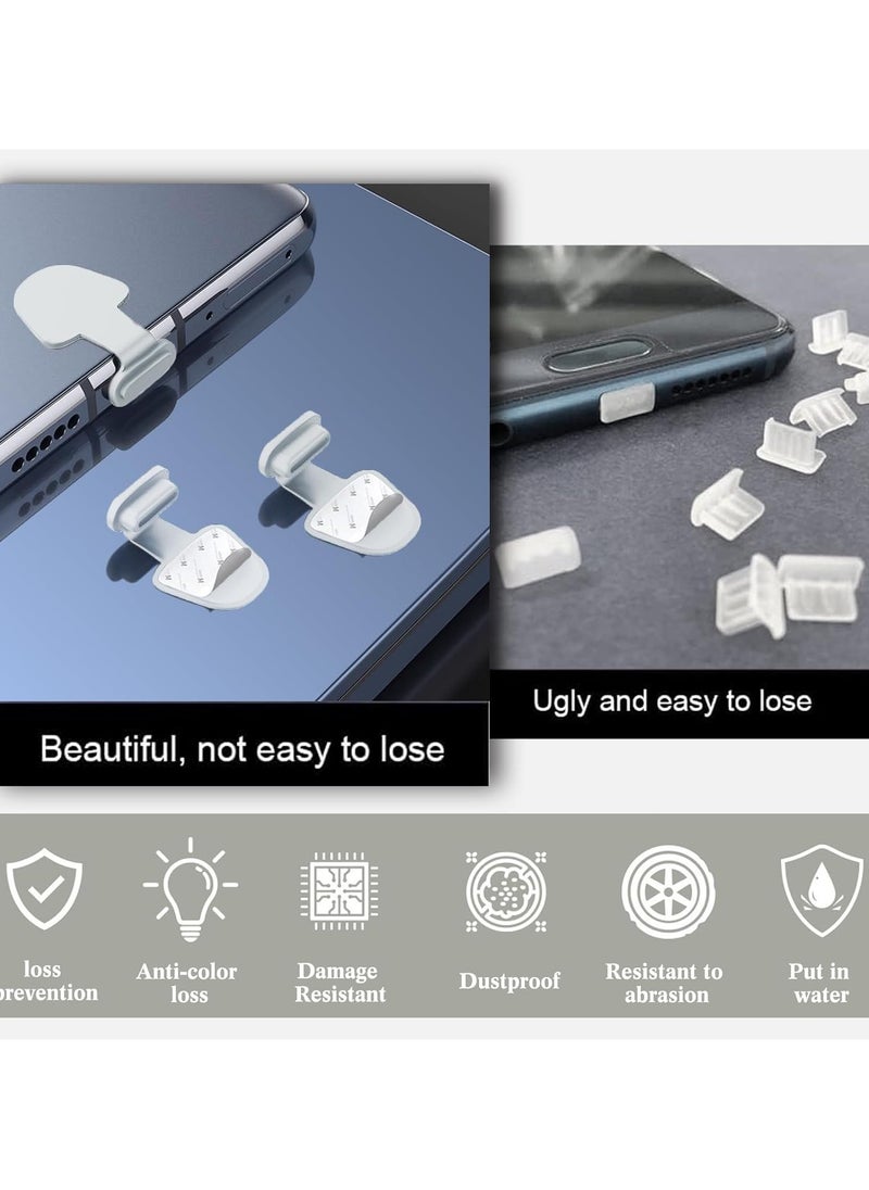 mriya - Pack of 4 Lightning Port Dust Caps, Dust Caps Phone Lightning Anti Dust Charging Port Plug - Image 1