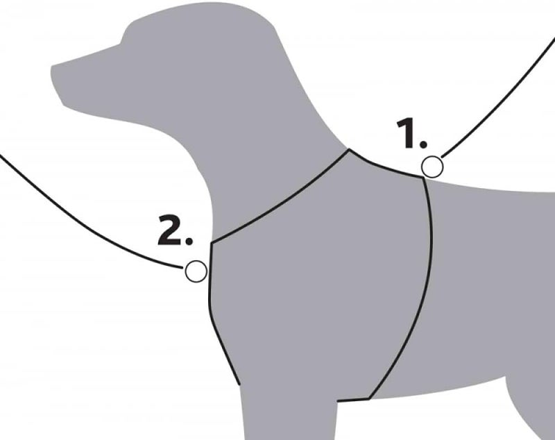 Trixie Premium Black Y Harness for Dogs (50-60cm/15mm) - Image 3