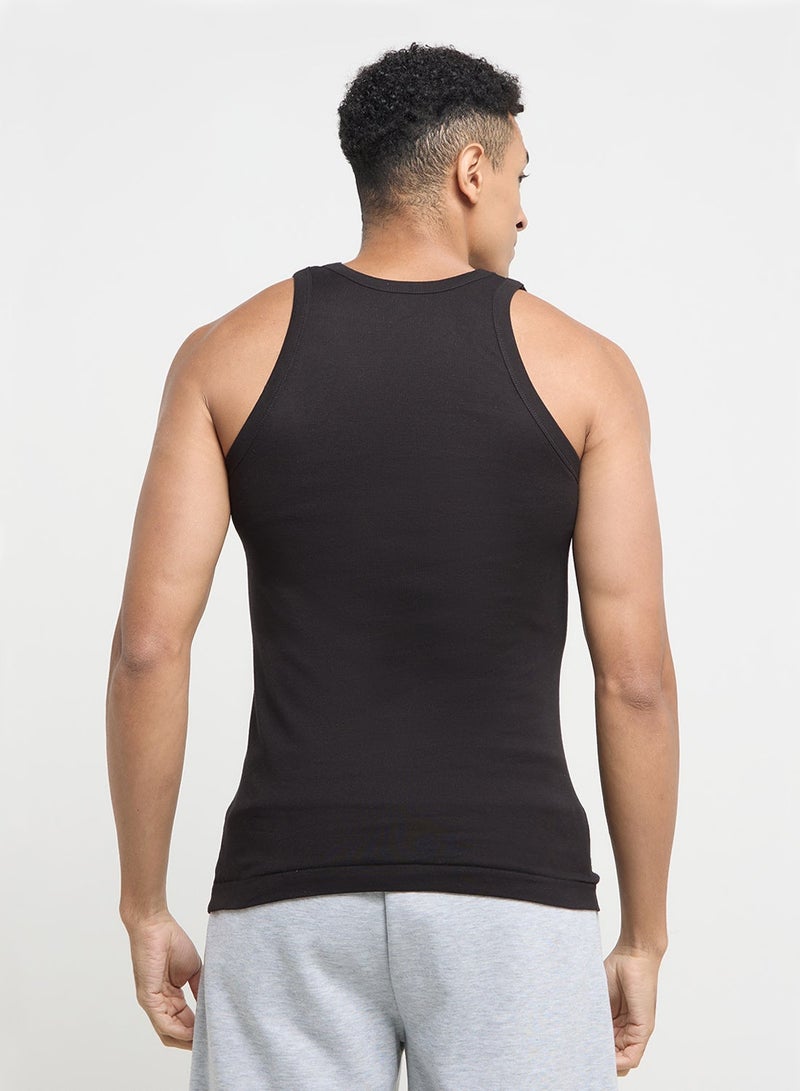 Seventy Five Basics Pack of 3 Ribbed Vest - Image 5