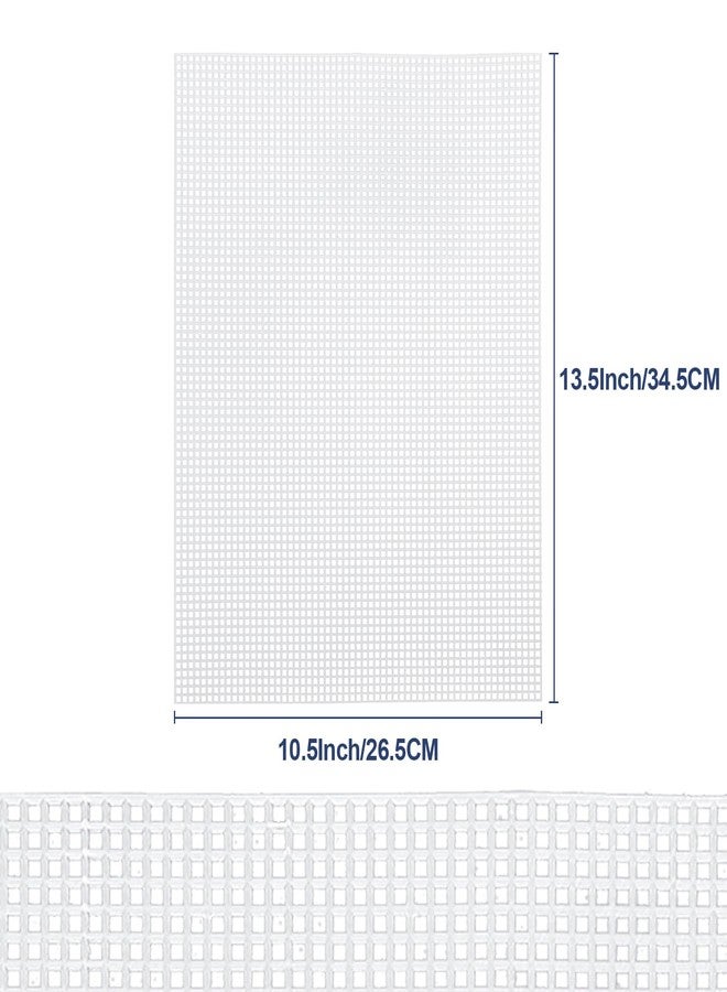 Caydo 8 Pieces 7 Count Plastic Canvas Sheets, Plastic Mesh Sheet for Cross Stitch, Making Aquarium Dividers, Knit Crochet Projects, 10.5 x 13.5 Inch - Image 2