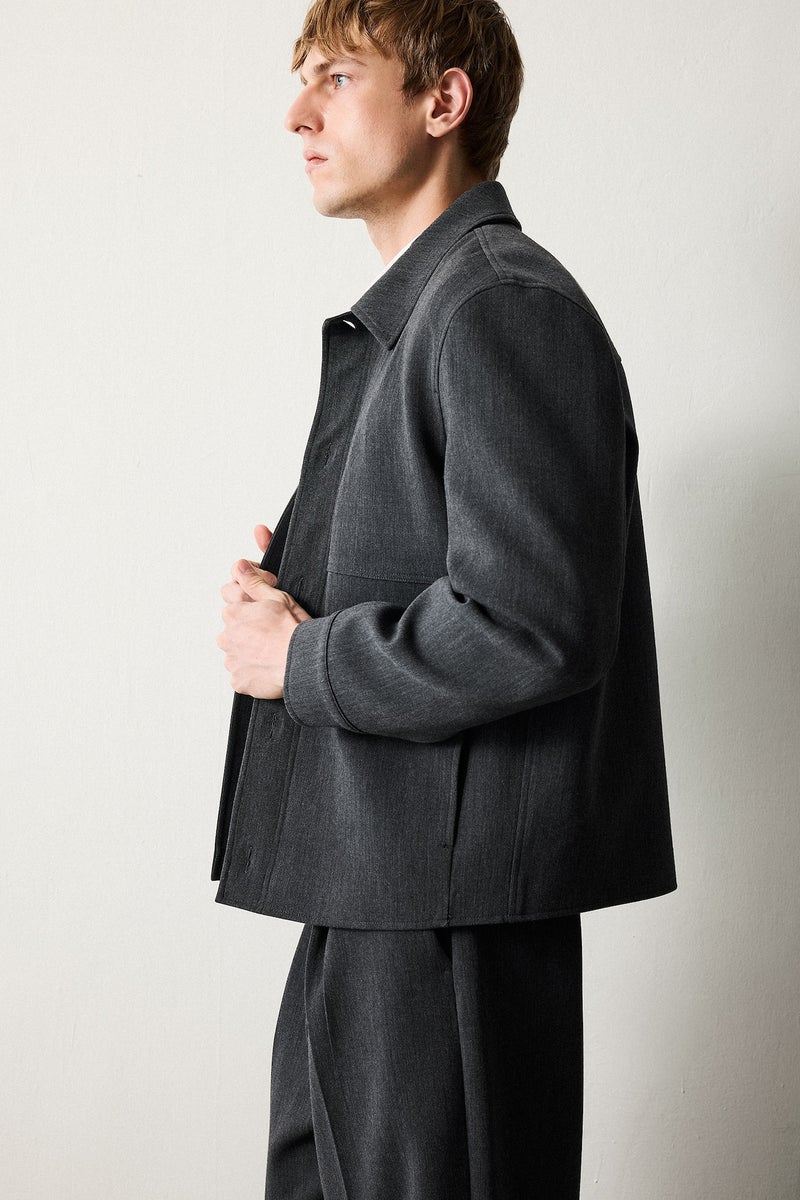 DeFacto Regular Fit Polo Collar Lined Blazer - Image 3