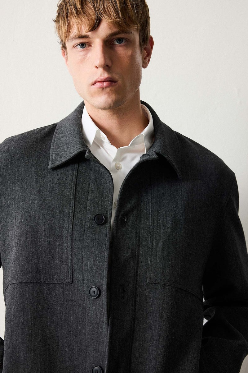 DeFacto Regular Fit Polo Collar Lined Blazer - Image 4