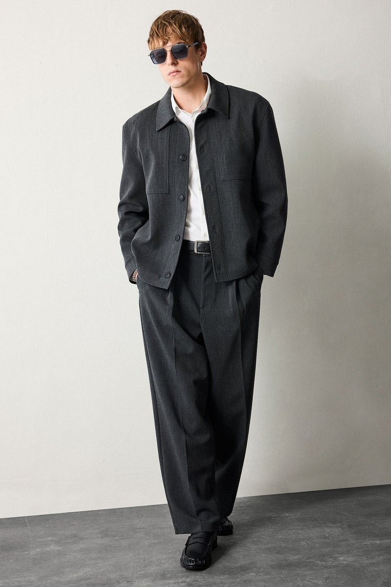 DeFacto Regular Fit Polo Collar Lined Blazer - Image 2