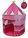 POCO DIVO Crown Princess Castle Girls Outdoor Tent Pink Indoor Play House - Image 2