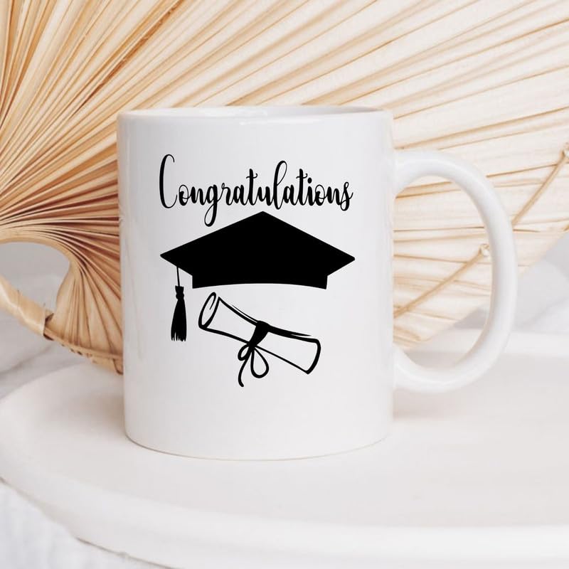 KNITROOT Ceramic Coffee Mug Microwave Safe Congratulations Print Premium Ceramic Mug Tea Mug Milk Mug Cup for Gift Best Return Gift Best Gift White Mug 250ml85oz - Image 1